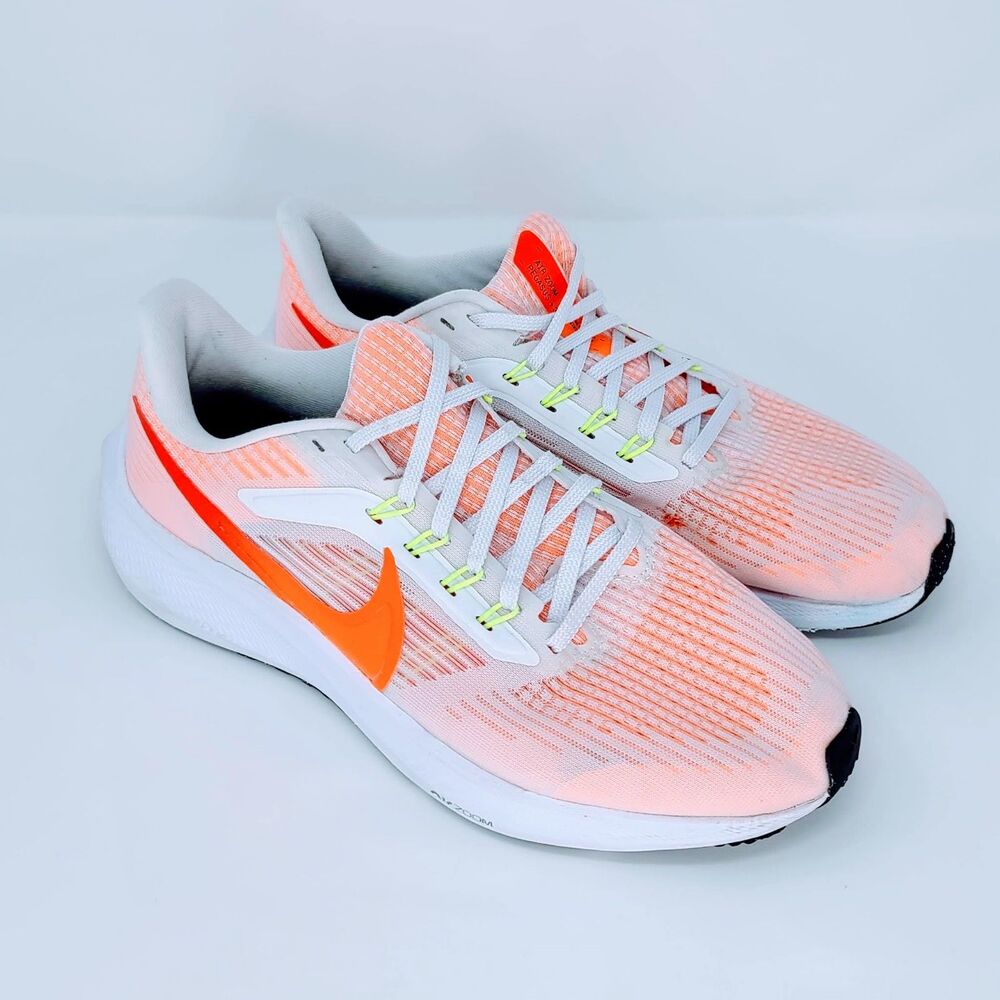 Nike Air Zoom Pegasus 39 White Bright Crimson Running Shoes Men’s 8 - Picture 8 of 12